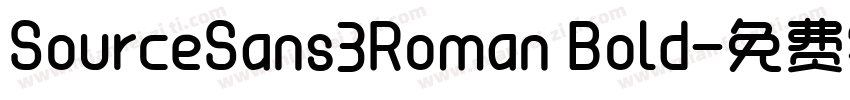SourceSans3Roman Bold字体转换